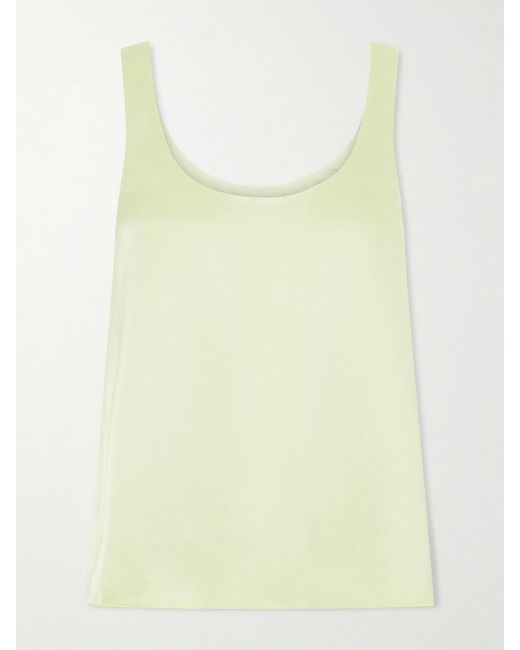 La Ligne Yellow Mabel Satin Tank Top