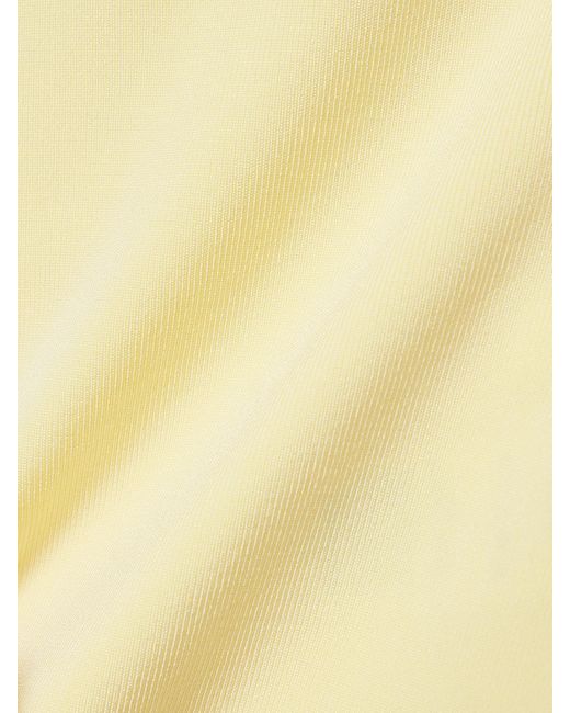 Galvan Yellow Freya Stretch-Knit Bodysuit