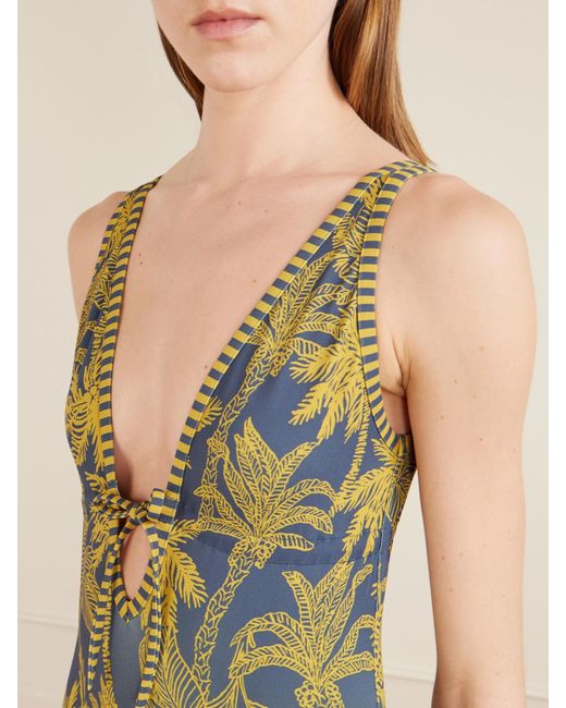 Eres Green Destination Printed Swimsuit