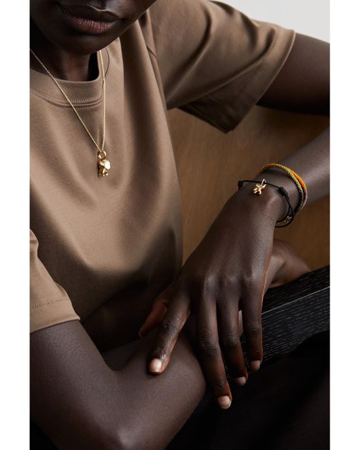 Ole Lynggaard Copenhagen White My Little World 18-Karat And Rope Diamond Bracelet