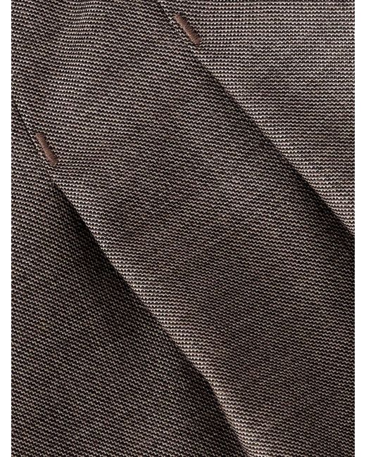 Loulou de Saison Gray Sbiru Pleated Wool-Twill Pants