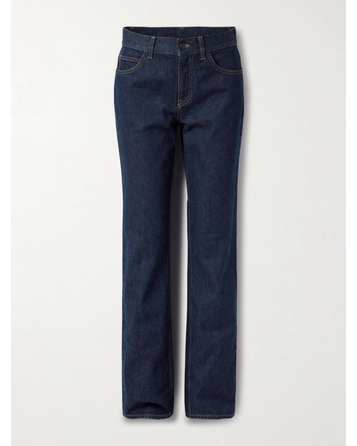 Jean Droit Taille Haute Carlyl The Row en coloris Blue