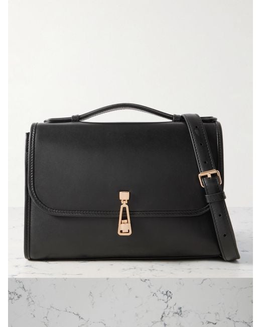 Gabriela Hearst Black Leonora Medium Leather Tote