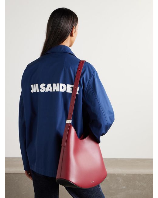 Jil Sander Red Eldorado Shoulder Bag