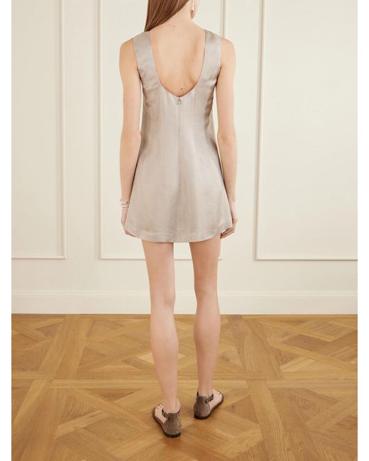 Kallmeyer White Eloise Satin Mini Dress
