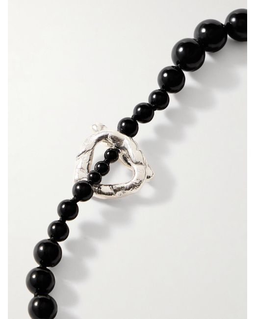 Completedworks Black Kette Mit Onyxen, Perlen Und Details Aus Recyceltem Silber