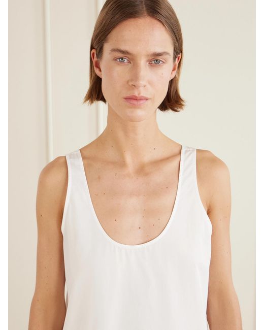 Totême White Cotton-Poplin Midi Dress