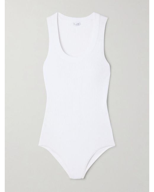 Alaïa White Body Aus Rippstrick