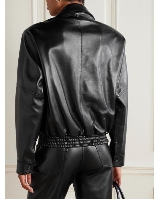 Magda Butrym Black Leather Jacket