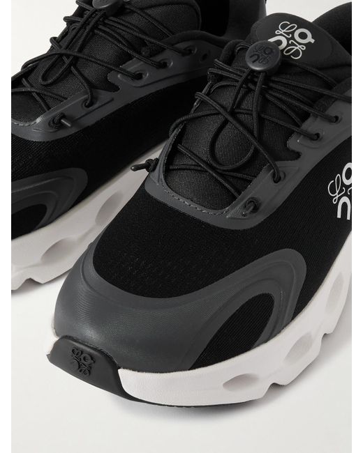 Loewe Black On Cloud Rubber-Trimmed Recycled-Mesh Sneakers