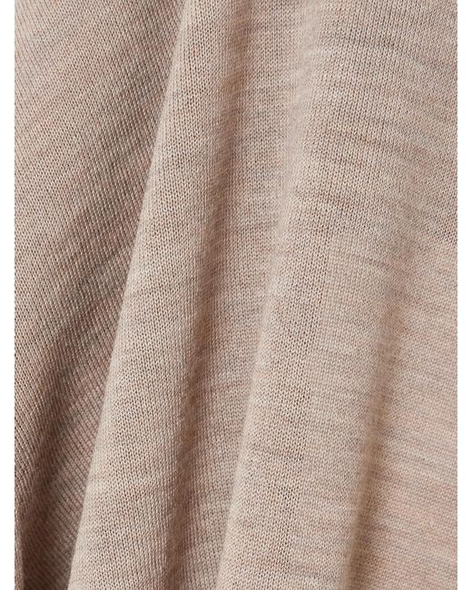 Max Mara Natural Wool Mock-Neck Sweater