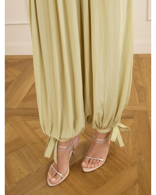 Chloé Metallic Satin Tapered Pants