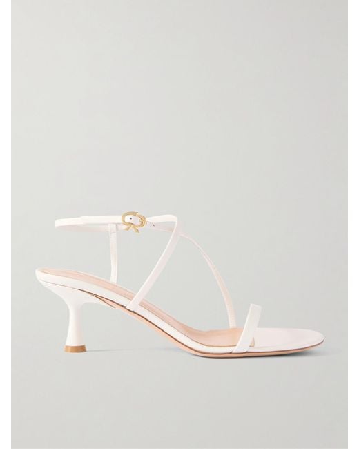 Gianvito Rossi Natural 55 Leather Sandals