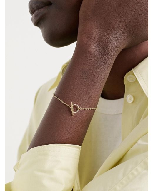 STONE AND STRAND Natural Armband Aus 14 Karat Mit Diamanten