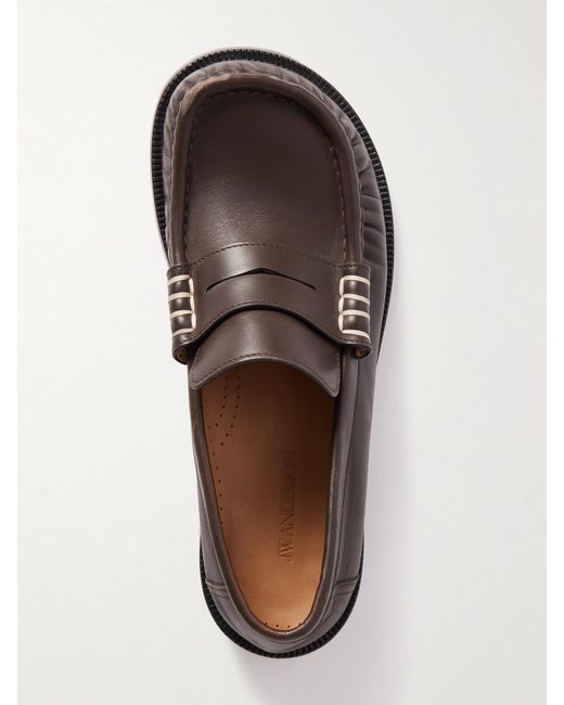 J.W. Anderson Brown Leather Loafers