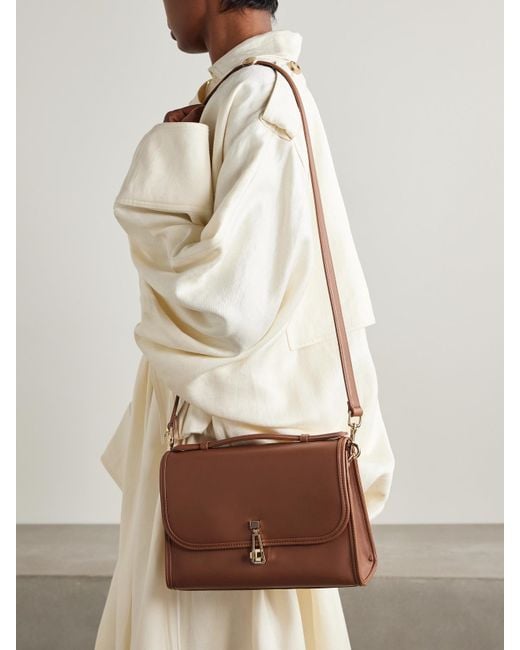 Gabriela Hearst Brown Leonora Mittelgroße Tote Aus Leder