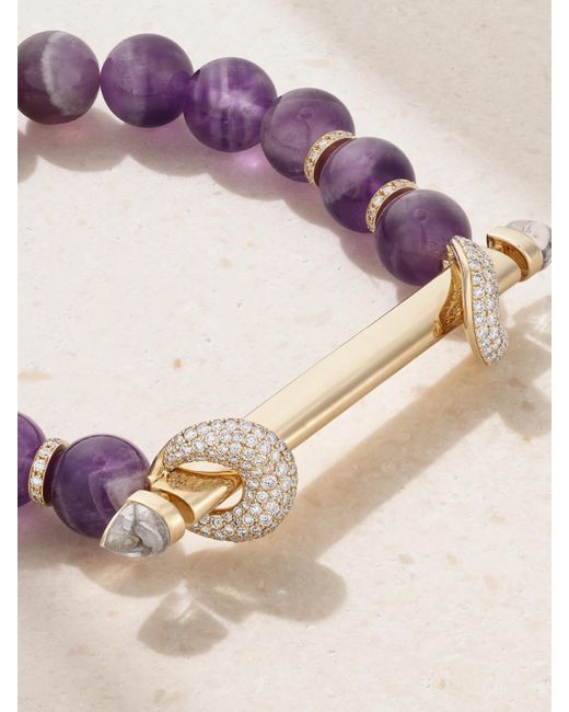 ANANYA Pink Chakra 18-Karat Multi-Stone Bracelet