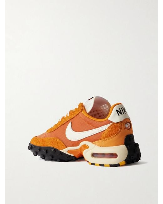 Nike Orange Air Max Waffle Sp Sneakers Aus Veloursleder Und Mesh Mit Nubukleder- Und Lederbesätzen