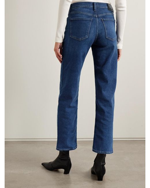 Citizens of Humanity Blue Delfina High-Rise Barrel-Leg Jeans