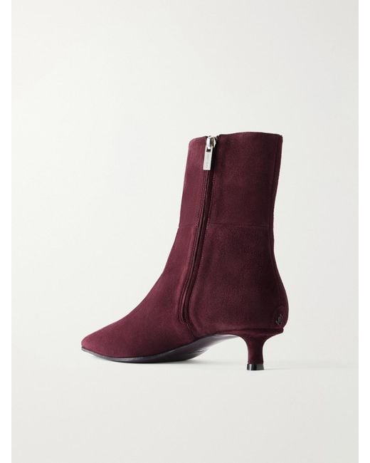 Jimmy Choo Purple Lory 35 Suede Ankle Boots