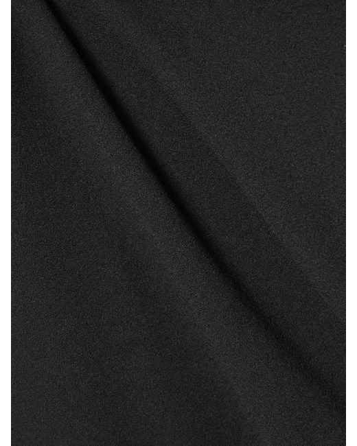Solace London Black Joni Stretch-Crepe Maxi Dress