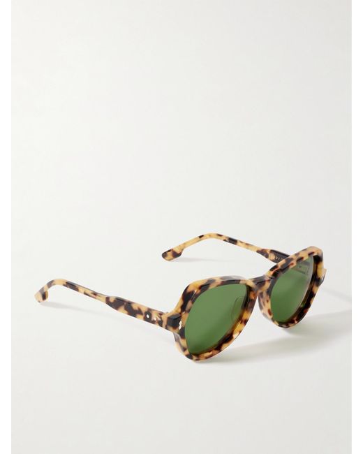 Jacques Marie Mage Green Candy D-Frame Acetate Sunglasses