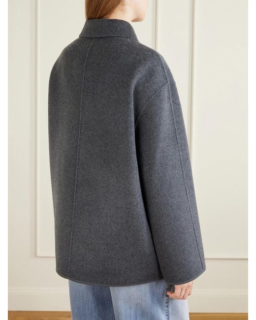 Rohe Gray Brushed Wool And Cashmere-Blend Jacket
