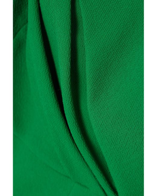Emilia Wickstead Green Arina Textured Midi Dress