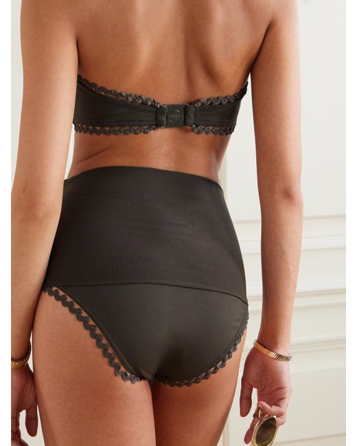 Eres Gray Fever Hit Ric Rac-Trimmed Bikini Briefs