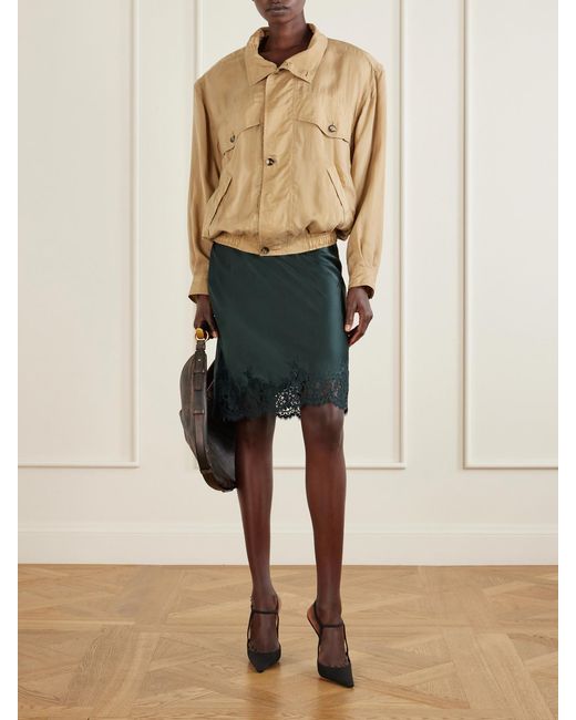 Saint Laurent Natural Complexe Blouson Jacket