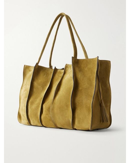 Ulla Johnson Natural Adria Suede Large Tote