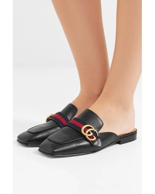 black gucci slippers women
