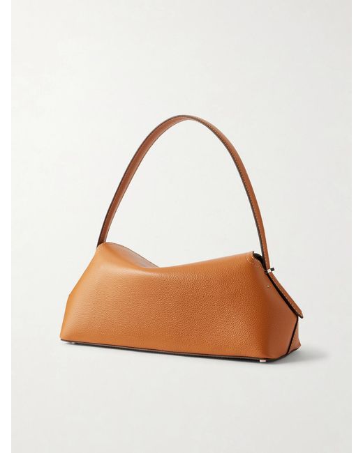 Totême  Natural T-Lock Full-Grain Leather Shoulder Bag