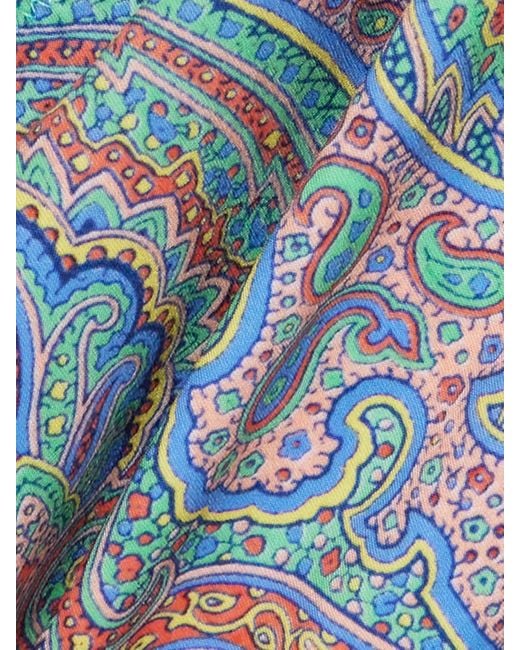 Etro Gray Paisley-Print Triangle Bikini