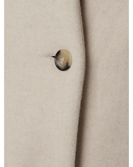 Isabel Marant Natural Drogo Brushed Recycled Wool-Blend Jacket