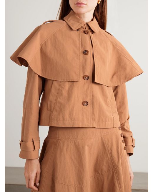 Ulla Johnson Brown River Jacke Aus Shell