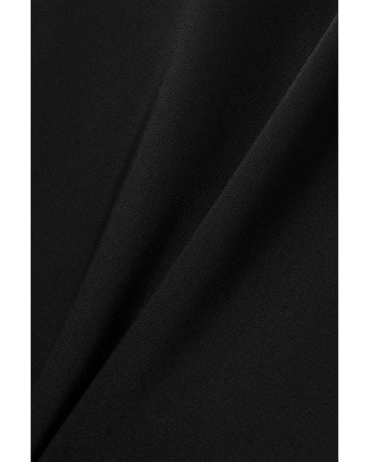 Stella McCartney Black Lace-Trimmed Satin Camisole