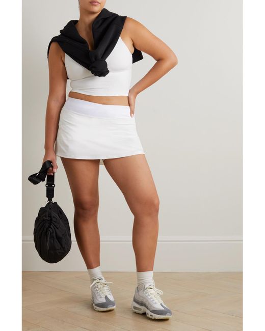 lululemon athletica White Pace Rival Mid-Rise Mini Skirt