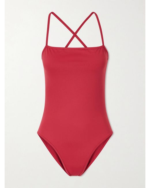 Loulou de Saison Red Itak Stretch One-Piece
