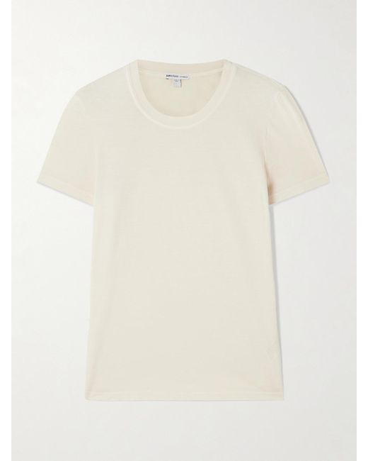 James Perse Women's Natural Vintage Boy Cotton-Jersey T-Shirt