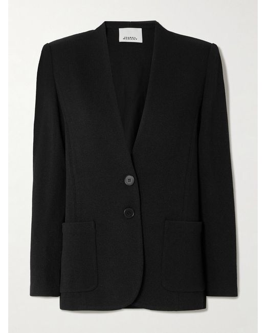 Isabel Marant Black Olivia Wool-Blend Blazer