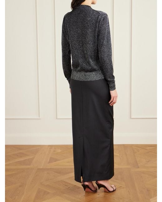 Dolce & Gabbana Black Metallic Knitted Cardigan