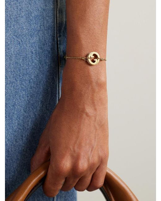 Bracelet En Métal Et Cristaux Blondie Gucci en coloris Natural