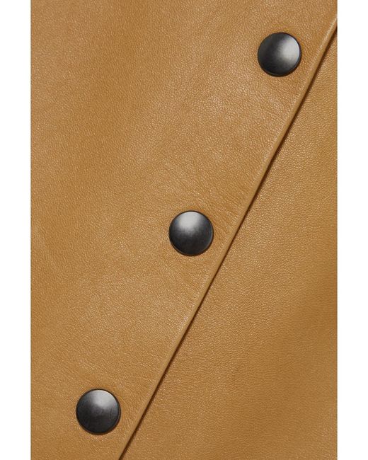Isabel Marant Natural Blehor Leather Pencil Skirt