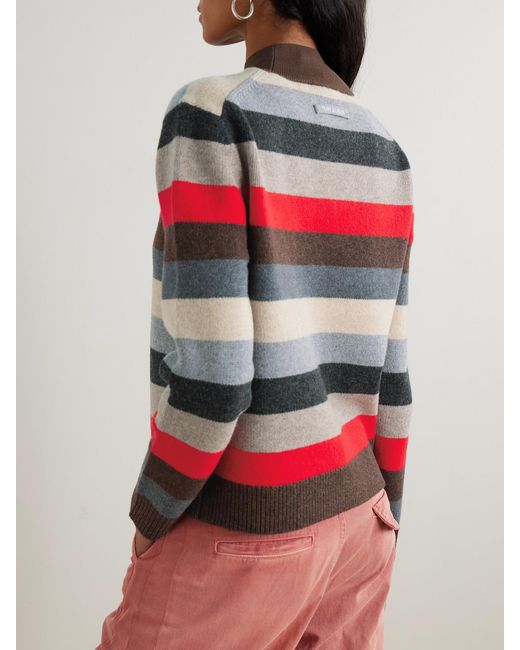Tory Burch Red Merino Wool Turtleneck Sweater