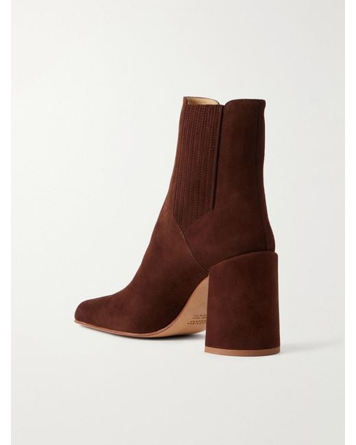Gabriela Hearst Brown Luke 90 Suede Ankle Boots
