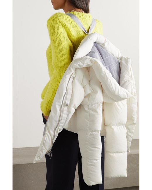 Canada Goose White Marlow Hooded Quilted Ventera Down Jacket