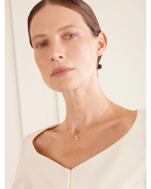 Repossi Natural Serti Sur Vide 18-Karat Diamond Necklace