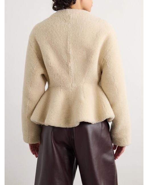 Alaïa Natural Shearling Jacket