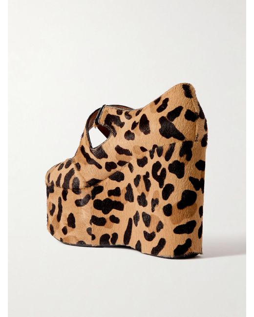 Alaïa Brown Heeled Shoes Criss Cross